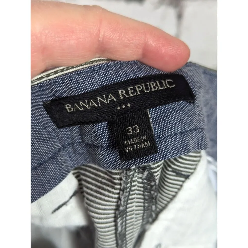 BANANA REPUBLIC Seersucker Chino Shorts 10